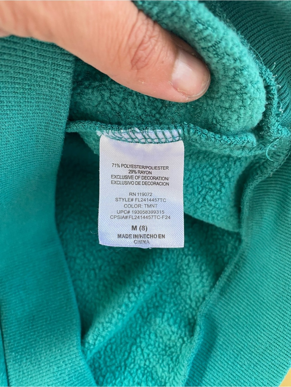 Kids Mutant Ninja Turtles Kids Sweatshirt – Size Medium (8) – Nickelodeon 🐢💪 - Picture 5 of 6
